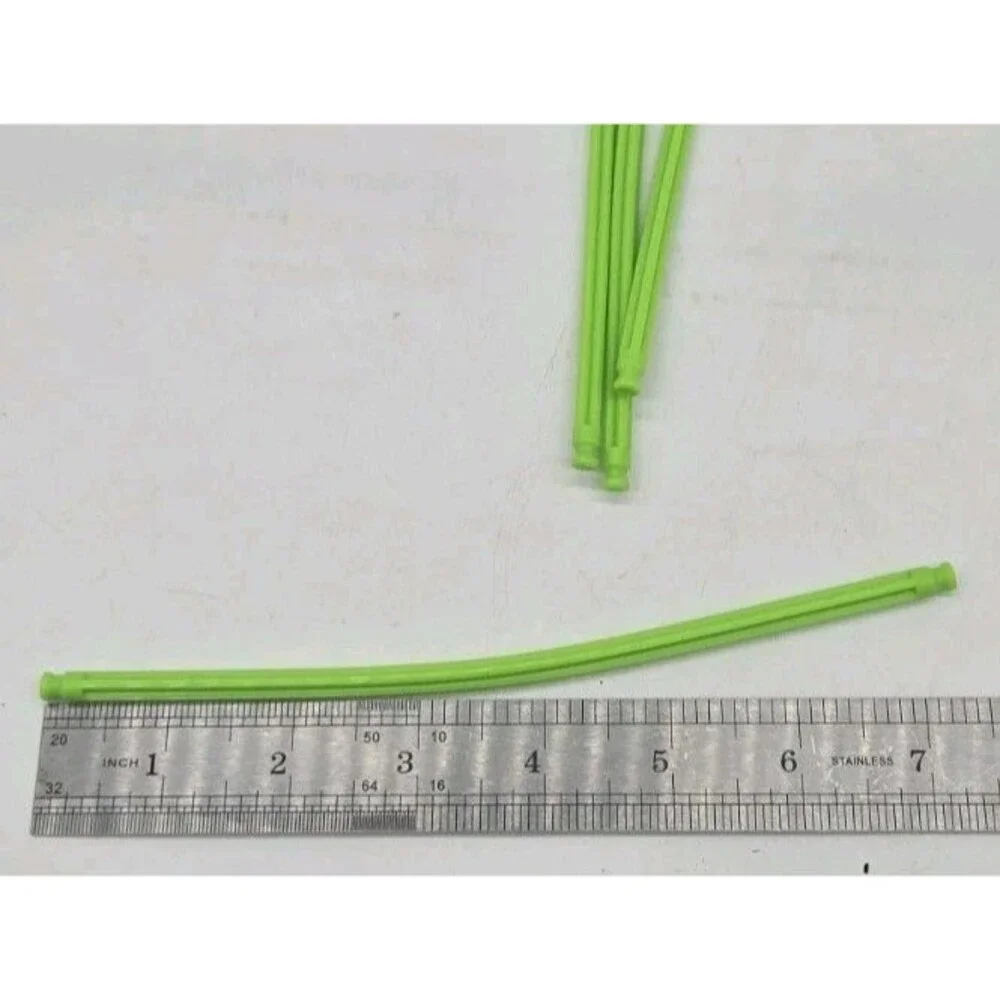 11 Flexible KNEX RODS Mixed Standard Replacement Parts Green Blue Purple Orange
